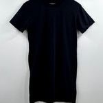 Madewell Solid Black T Shirt Dress Size Extra Small Photo 0
