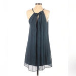 BCBGMAXAZRIA  | 100% Silk Smokey Teal Sleeveless Cocktail Dress Size Small S Photo 1