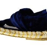 Nordstrom Nalho Ganika Sandals Velvet Blue Gold Yoga Mat Memory Foam Comfort Espadrilles 6 Photo 3