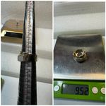 14KT Yellow Gold Honeycomb Half Eternity Pave Diamond Ring Size 7 Photo 8