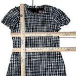 Kate Spade  Boucle Tweed Sheath Dress Women's 4 Fringe Lined Black White Textured Photo 9