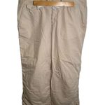 Eddie Bauer Cropped Khaki Pant Beige Wide Leg 10R Photo 0