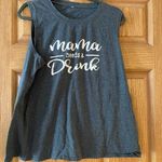 Tank Top grey mama white muscle Woman’s Funny Drink Extra Large Size XL Photo 0