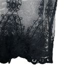 Chaser  Black Lace sheer Kimono Robe M/L Photo 8