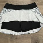 Queen Of The Court 14" Newsworthy Black White Swing Tennis Skirt Skort Large Black Photo 2