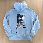 Bershka Vintage Naruto Sasuke 2002 Masashi Kishimoto Hoodie Light Blue Size XS Photo 15