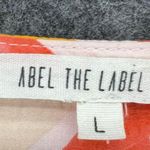 Anthropologie Anthro Abel The Label Dress L Multi Abstract Swish Midi Hi Lo Maximalist Boho Photo 11