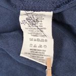 Free People  Off Campus Embellished Long Sleeve Button Down Shirt Navy Blue M Photo 5