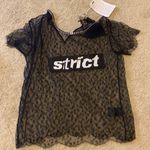 Alexander Wang Strict Lace Patch Top in black size 4 Photo 4