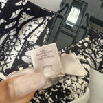 Loft sz 4 black white abstract mini skirt Photo 4