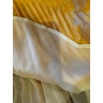 Isi Brown Dress women Medium Yellow Pleated One Shoulder Cutout Asymmetric‎ Midi Photo 9