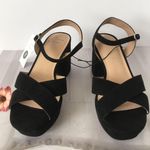 Black Suede Heels, Size 7 Photo 3