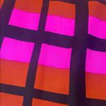 Alice & Trixie  Silk Halter Plaid Top Black Bronze Pink Size SMALL Photo 4