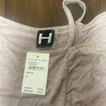 H by Bordeaux Blush Flouncy Cold Shoulder Short Sleeve Blouse Top $48 NWT M Photo 4