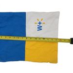 Walmart Reusable Plus Small Tote Bag Patchwork Blue Yellow White Photo 1