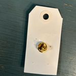 Source Unknown Gold-Tone Tennis Racket Brooch/Pin with Rhinestone Ball Photo 1