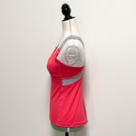 Lululemon Push Your Limits Tank Coral Salmon Gray Crossed Straps 6 *No Pads* Photo 4