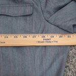 Evan Picone Evan-Picone Zip Front Workwear Jacket Womens S Gray Herringbone Pinstripe Y2K Photo 11