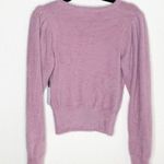 ASTR the Label Fuzzy Crop Sweater Blouse Top Lilac Photo 2