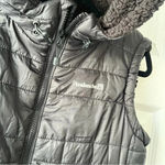 Avalanche  Wear Lined Puffer Hooded Vest Zipper Front Chin Guard Womens Black Sm Photo 1