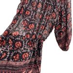 Ulla Johnson  Dress Size 4 100% Silk Boho Patterned‎ Sheer Detail Photo 9