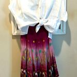 Treo Chic ankle length smocked waist boho paisley skirt Size undefined Photo 3