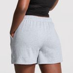 PINK - Victoria's Secret PINK VICTORIA’S SECRET Ivy Fleece Sweat Shorts High Rise Relaxed Fit Grey XL Photo 4