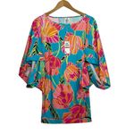 Trina Turk  SWIM $152 Women's Poppy‎ Boatneck Tunic Swim Cover-Up Dress XS Photo 1