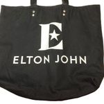 Elton John  Farewell Yellow Brick Road Tour Black Canvas Tote Bag Photo 1