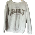 Los Angeles Faded Rose Sweatshirt Extra Large Gray Crewneck Cozy Casual Size XL Photo 0