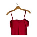 Hutch  Anthropologie Dress Women XS‎ Red Satin Bow Front Slip Midi NWT Party Photo 5