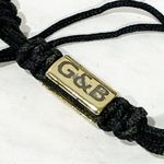 Giles and Brothers G&B Railroad Crown Spike Cuff Unisex Bracelet Adjustable Black Photo 2