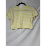 Copper Key ☔️ Women's Striped T-Shirt Size M Yellow Short Sleeve Top Photo 1