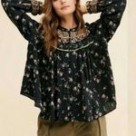 Free People  Paloma prairie floral blouse size small Photo 0