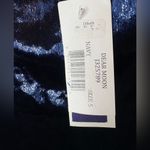 Dear Moon NWT Elegant Navy Blue Soft Shiny Short Dress Photo 1