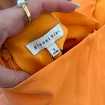 Gianni Bini Orange Halter Neck Midi Dress Photo 8