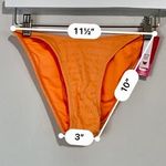 Xhilaration Women’s High Leg Scoop Waist Bikini Bottom Orange NWT Photo 5