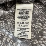 Free People Modern Muse Flowy Blouse Snakeskin Print Black Cream Oversize Size S Photo 11