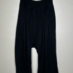 Free People Intimately drop crotch wide leg pants black medium Photo 0
