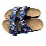 Fanatics Chicago Cubs Women's Mini Print Double Buckle Sandal 5/6 Photo 2