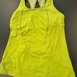 Athleta  tank top built in bra‎ lime green Photo 0
