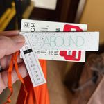 Abound NWT  Romper Lace Up Back Shorts Pockets Summer Orange Fluro Size Small Photo 9