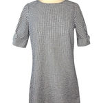 Crown & Ivy ‎ Gingham Dress Bow Sleeve Keyhole Back Casual Black White Size Small Photo 0