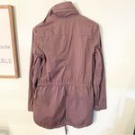 James Perse  Women's Size 1/Small Slate Gray Lightweight Utility Hooded Jacket Photo 5