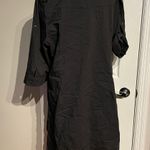 Club Donna Dress Shirt Unisex Button-Front Oversized Embellished Crystal Rhinestone Beads Tunic Camisole Whimsygoth Coastal Western Bling Bling 3/4 sleeves Shiny Photo 3