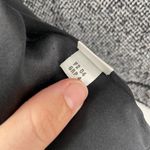 St. John  Collection Gray Black Tweed Zip Jacket Leather Panels Size S Photo 2