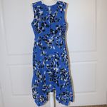 CAbi NWOT  #5576 Untamed Electric Blue Floral Dress Size Medium Photo 2