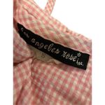 Los Angeles Rose Pink Checkered Scrub Top And Pants Set Uniform Workwear Occupat Photo 6