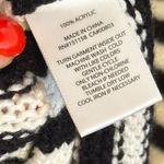 525 America Shopbop  Raya Polo Sweaterdress Striped Knit Size S Black Cream Photo 4