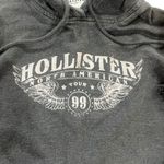 Hollister North American Sweatshirt Size Small Dark Gray Hooded Kangaroo Pocket Photo 2